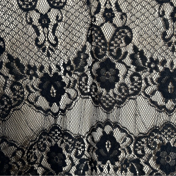 twentyone Romantic Goth Whimsicore Witchy Black Lace Tie Empire Waist Sz S - Picture 10 of 12